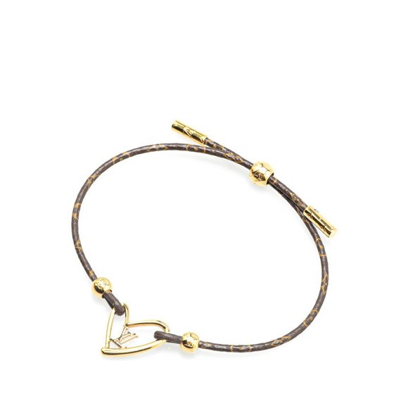 LOUIS VUITTON Brown Monogram Love Charm Bracelet - Picture 2 of 7